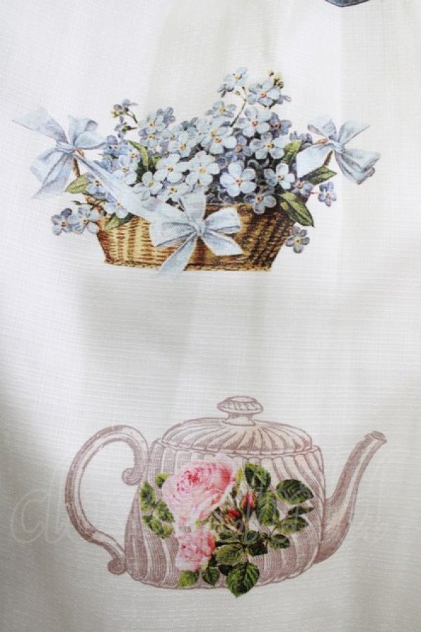 画像4: Emily Temple cute / Flower TEA PARTYキャミソールワンピース  オフホワイト H-26-04-10-006-ET-OP-KB-ZH (4)