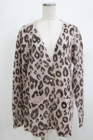 画像: Candy Stripper / レオパードカーディガン  ピンクベージュ H-26-04-10-069-PU-TO-KB-ZH