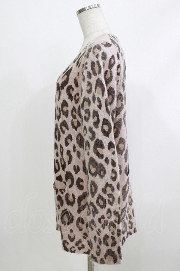 画像2: Candy Stripper / レオパードカーディガン  ピンクベージュ H-26-04-10-069-PU-TO-KB-ZH (2)