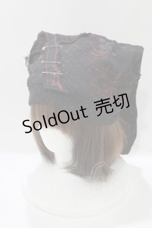 画像: h.NAOTO / うさ耳カスタム帽子  黒 H-26-04-10-076-HN-AC-AK-ZH