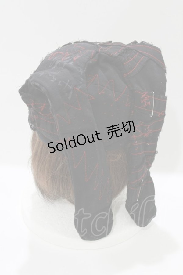 画像2: h.NAOTO / うさ耳カスタム帽子  黒 H-26-04-10-076-HN-AC-AK-ZH (2)