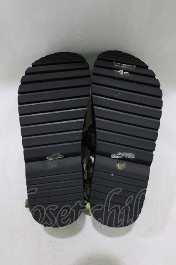 画像4: merry jenny / クロスリボンベルクロサンダル M カーキ H-26-04-10-077-LO-SH-KB-ZH (4)