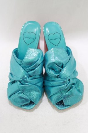 画像: merry jenny / リボンミュール M ブルー×ピンク H-26-04-10-078-LO-SH-KB-ZH