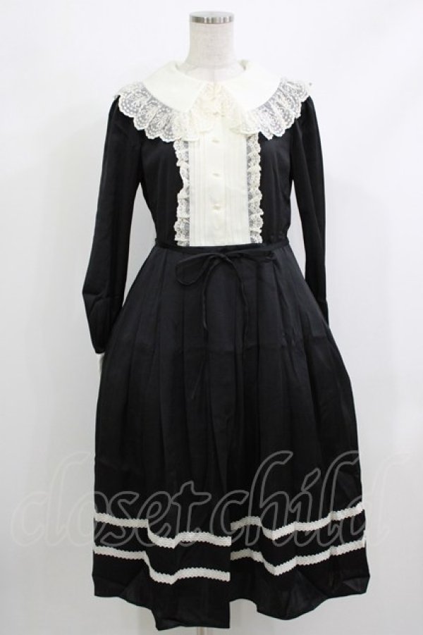 画像1: Melody BasKet / Sicilienne dress  ブラック H-26-04-10-010-LO-OP-KB-ZH (1)