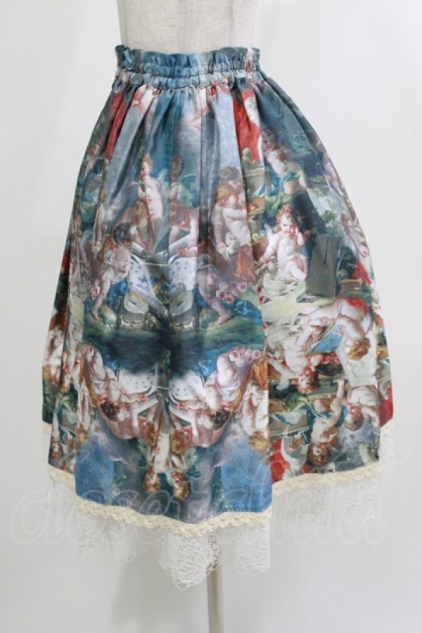 画像2: MorunxMuunaStoik / Angles learnsスカート  ブルー H-26-04-10-015-EL-SK-KB-ZH (2)