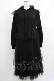 画像1: Candy Stripper / TULLE LAYERED ONE-PIECE  ブラック H-26-04-10-016-PU-OP-KB-ZH (1)