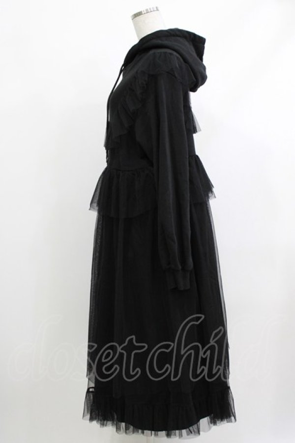 画像2: Candy Stripper / TULLE LAYERED ONE-PIECE  ブラック H-26-04-10-016-PU-OP-KB-ZH (2)