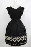 画像3: Leur Getter / フラワーハート刺繍エプロンワンピース  ブラック H-26-04-10-002-LU-OP-KB-ZH (3)