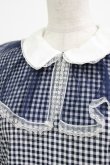 画像4: Candy Stripper / GINGHAM TULLEワンピース  ネイビー H-26-04-10-017-PU-OP-KB-ZH (4)