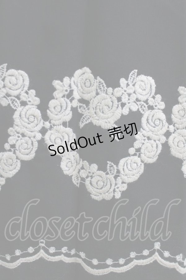 画像4: Leur Getter / フラワーハート刺繍エプロンワンピース  ブラック H-26-04-10-002-LU-OP-KB-ZH (4)