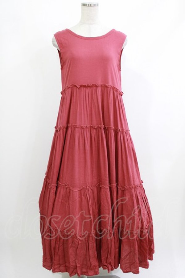 画像1: merry jenny / ティアードティアード2wayワンピース  レッド H-26-04-10-019-LO-OP-KB-ZH (1)