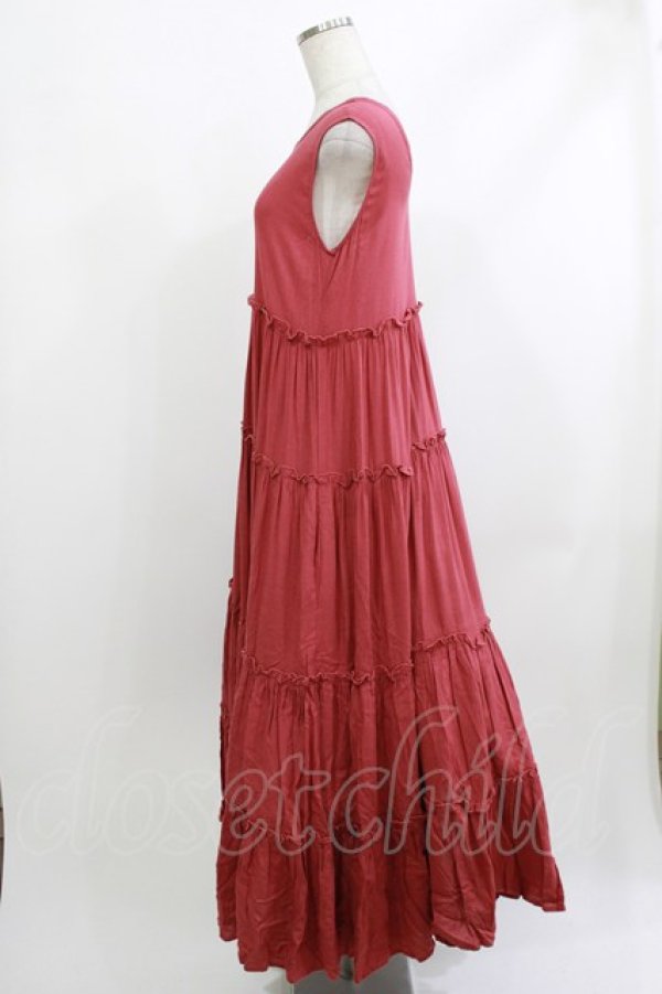 画像2: merry jenny / ティアードティアード2wayワンピース  レッド H-26-04-10-019-LO-OP-KB-ZH (2)