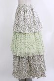 画像2: merry jenny / floralティアードスカート  グリーン H-26-04-10-022-LO-SK-KB-ZH (2)