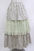 画像3: merry jenny / floralティアードスカート  グリーン H-26-04-10-022-LO-SK-KB-ZH (3)