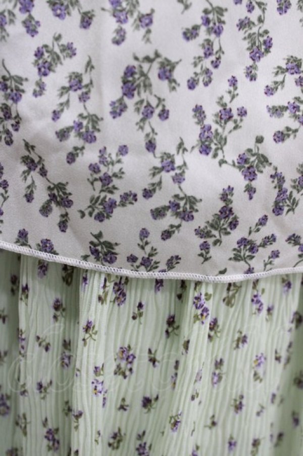 画像4: merry jenny / floralティアードスカート  グリーン H-26-04-10-022-LO-SK-KB-ZH (4)