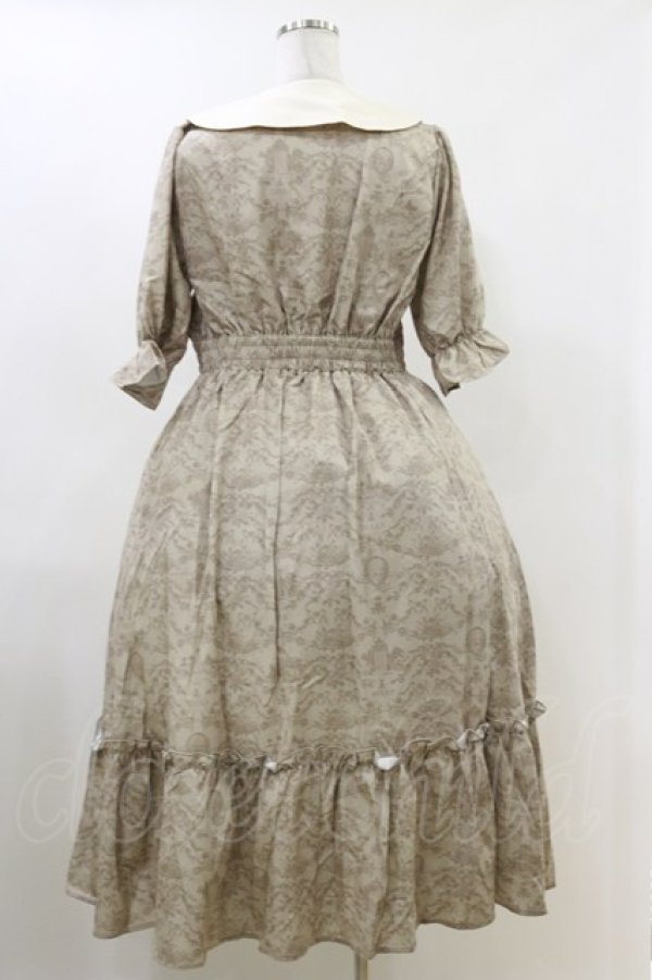 画像2: m petit by misako / NINA’Sコラボトワルドジュイワンピース L ベージュ H-26-04-11-048-LO-OP-NS-ZH (2)