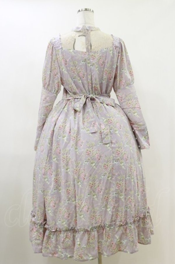 画像2: Kurumi Collaboration / KRハナジゴスリーブワンピース LL ラベンダー H-26-04-11-052-GO-OP-NS-ZH (2)