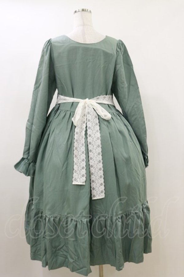 画像2: marcHenTica / レース切替ワンピース Free グリーン H-26-04-11-059-LO-OP-NS-ZH (2)