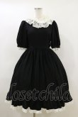 画像1: LOCOCO尾州ロリィタ / 半袖ワンピース 1 ブラック H-26-04-11-060-LO-OP-NS-ZH (1)