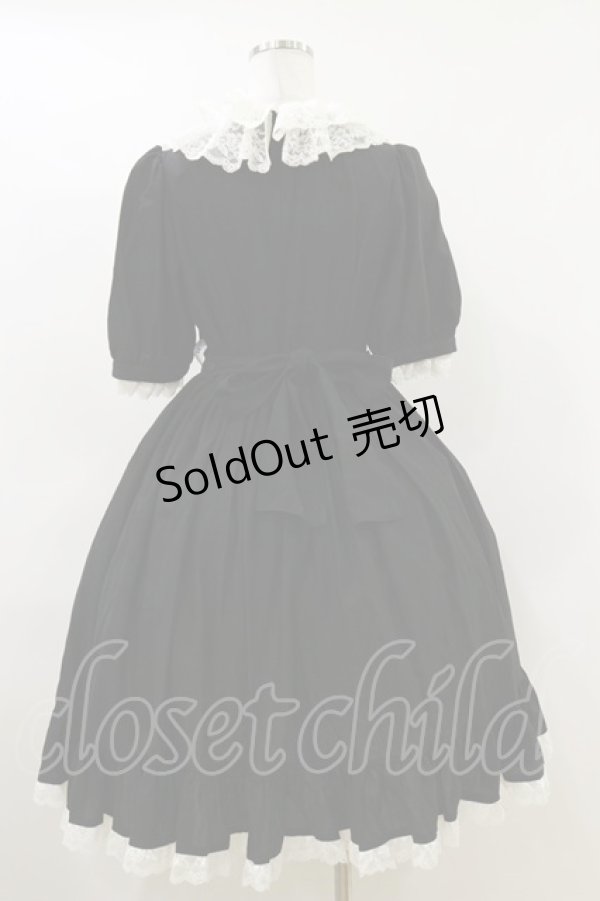 画像2: LOCOCO尾州ロリィタ / 半袖ワンピース 1 ブラック H-26-04-11-060-LO-OP-NS-ZH (2)