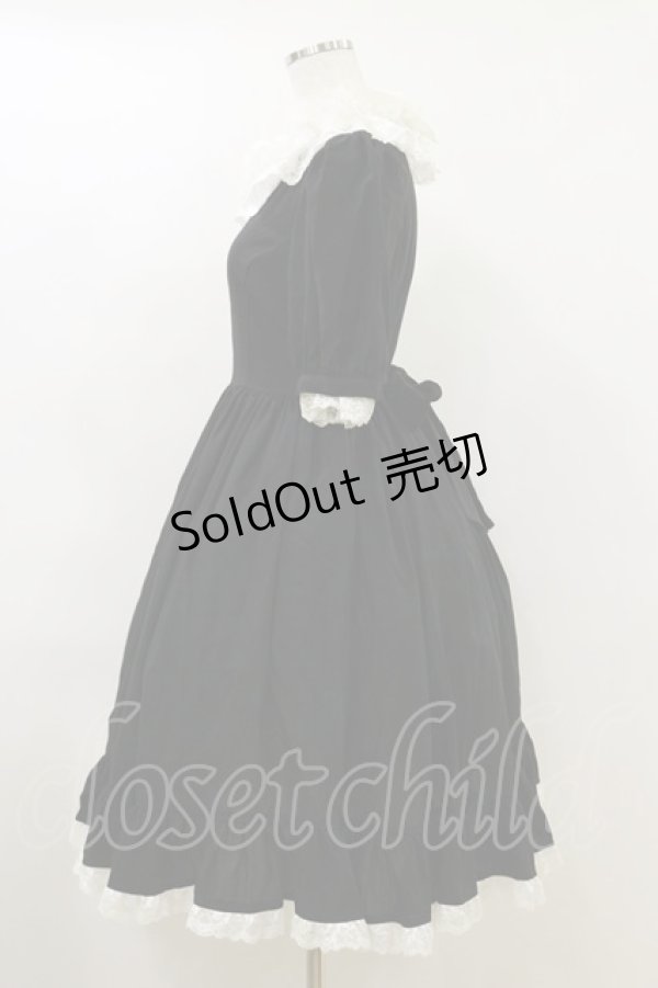 画像3: LOCOCO尾州ロリィタ / 半袖ワンピース 1 ブラック H-26-04-11-060-LO-OP-NS-ZH (3)