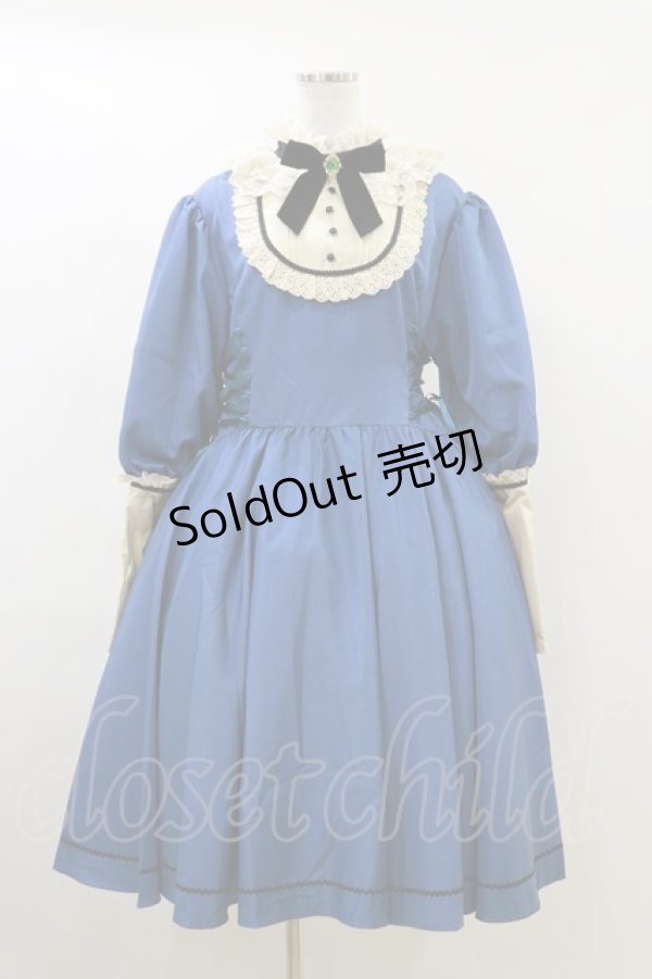 画像4: milky ange / アンティークスタイルメイド Free ブルー H-26-04-11-063-EL-OP-NS-ZH (4)