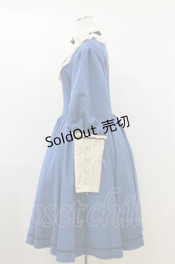 画像5: milky ange / アンティークスタイルメイド Free ブルー H-26-04-11-063-EL-OP-NS-ZH (5)