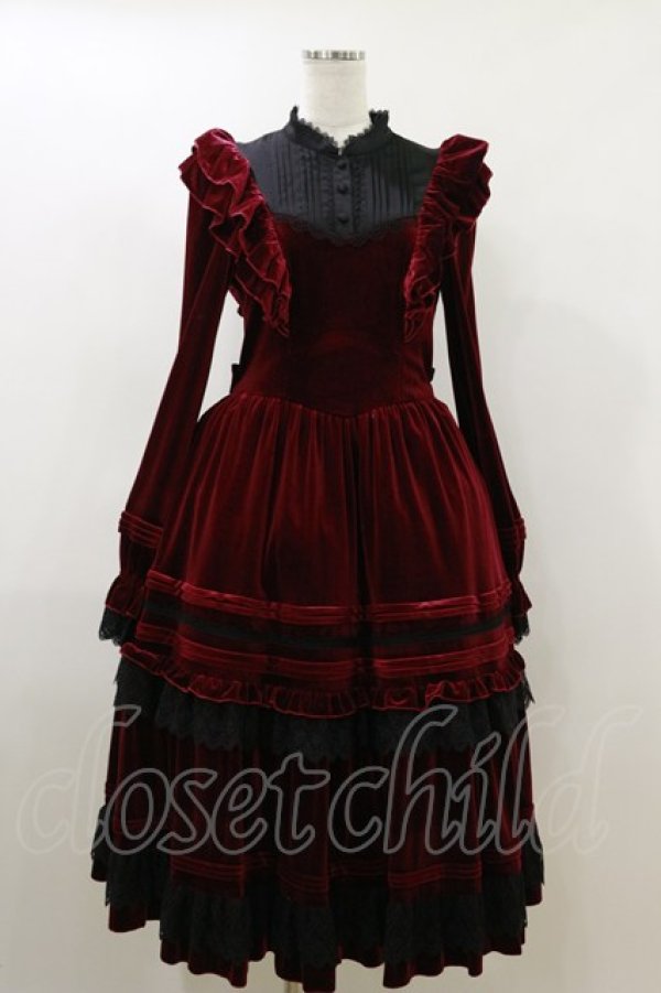 画像4: Hoshibako Works / Rozen Maiden x HoshibakoWorks 真紅ケープ付きワンピース Free ベルベット/ワイン H-26-04-11-064-LO-OP-NS-ZH (4)