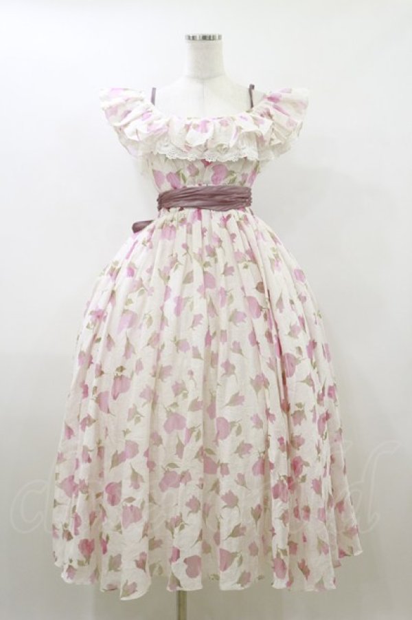 画像1: Hoshibako Works / フラワープリントワンピース S オフ/ピンク H-26-04-11-065-LO-OP-NS-ZH (1)