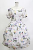 画像1: Leur Getter / Flower Card袖付ワンピース M グレー H-26-04-11-1001-LU-OP-KB-ZH (1)