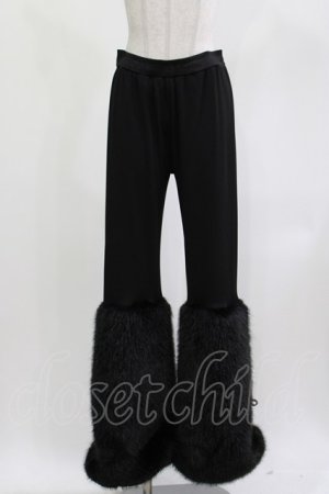 画像: Qutie Frash / アメＱ×KIST札幌限定 ファーパンツ  ブラック H-26-04-11-1009-QU-PA-KB-ZH