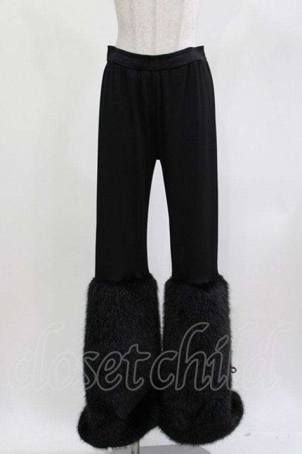 画像1: Qutie Frash / アメＱ×KIST札幌限定 ファーパンツ  ブラック H-26-04-11-1009-QU-PA-KB-ZH (1)