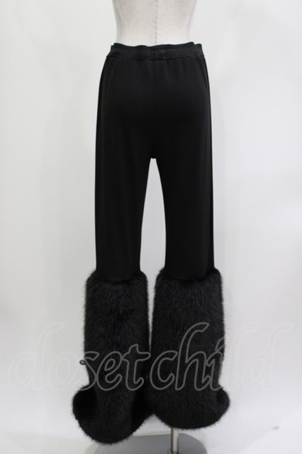 画像2: Qutie Frash / アメＱ×KIST札幌限定 ファーパンツ  ブラック H-26-04-11-1009-QU-PA-KB-ZH (2)
