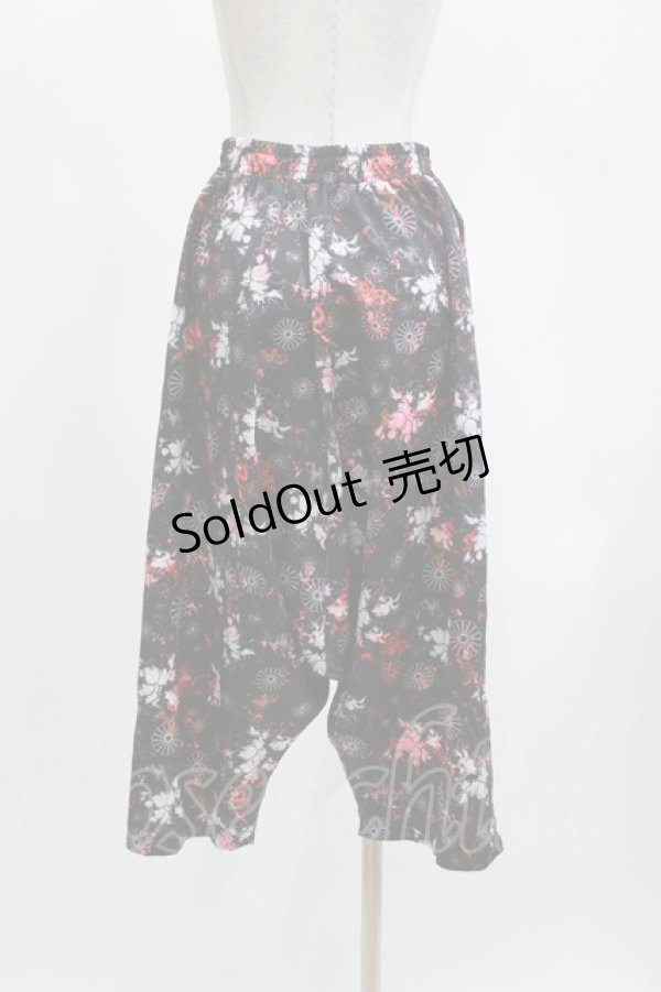 画像2: NieR Clothing / サルエルパンツ  和柄九尾/黒 H-26-04-11-1010-PU-PA-KB-ZH (2)