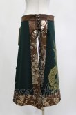画像3: Qutie Frash / ドラゴンプリントラップスカート  グリーン H-26-04-11-1012-QU-SK-KB-ZH (3)