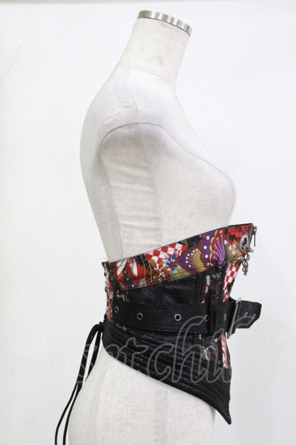 画像2: Qutie Frash / ベルトコルセット  ブラック H-26-04-11-1013-QU-ZA-KB-ZH (2)