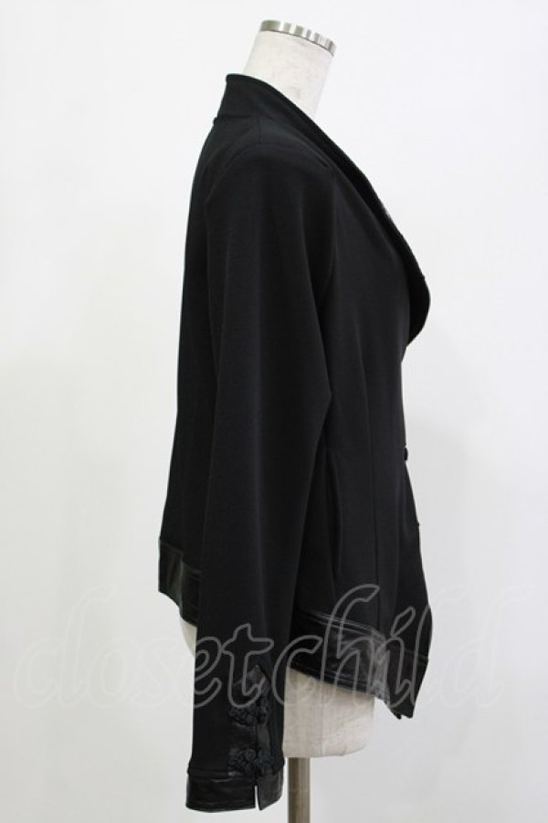 画像2: Qutie Frash / チャイナライダースジャケット L ブラック H-26-04-11-1014-QU-JA-KB-ZH (2)