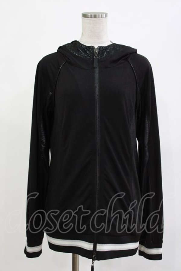 画像1: Qutie Frash / スカルドラゴンパーカー M ブラック H-26-04-11-1015-QU-TO-KB-ZH (1)