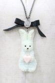 画像1: Q-pot. / ふしぎなうさぎクッキーネックレス  ブルー H-26-04-11-1020-QP-AC-KB-ZH (1)