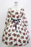 画像1: Leur Getter / Sweet Strawberry袖付きワンピース  オフ白 H-26-04-11-1003-LU-OP-KB-ZH (1)