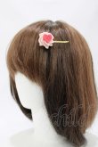画像1: Q-pot. / ラブハートホイップクリームヘアピン  ピンク H-26-04-11-1028-QP-AC-KB-ZH (1)