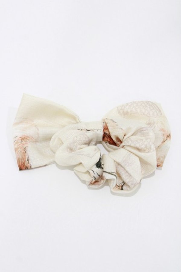 画像2: Leur Getter / Autumn Parkシュシュ  アイボリー H-26-04-11-1030-LU-AC-KB-ZH (2)