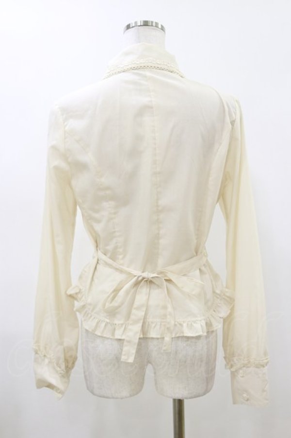 画像2: Innocent World / デコルテレースアップブラウス L 生成り H-26-04-11-013-IW-BL-NS-ZH (2)