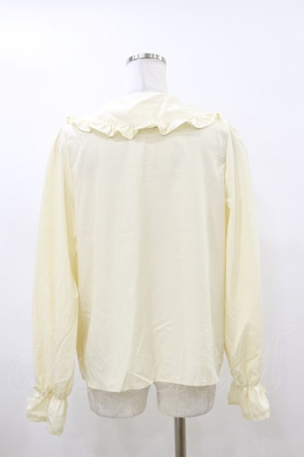 画像2: m petit by misako / AM マルエリフリルブラウス L アイボリー H-26-04-11-015-LO-BL-NS-ZH (2)