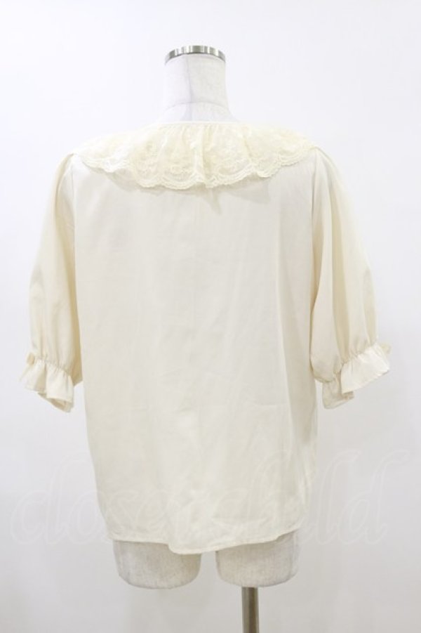 画像2: m petit by misako / MSKデシンレースエリブラウス M アイボリー H-26-04-11-016-LO-BL-NS-ZH (2)