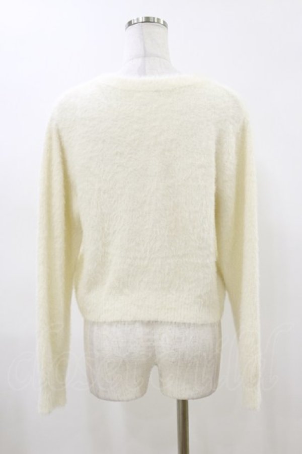 画像2: m petit by misako / NINA'Sコラボリボンニットカーディガン M アイボリー H-26-04-11-019-LO-TO-NS-ZH (2)