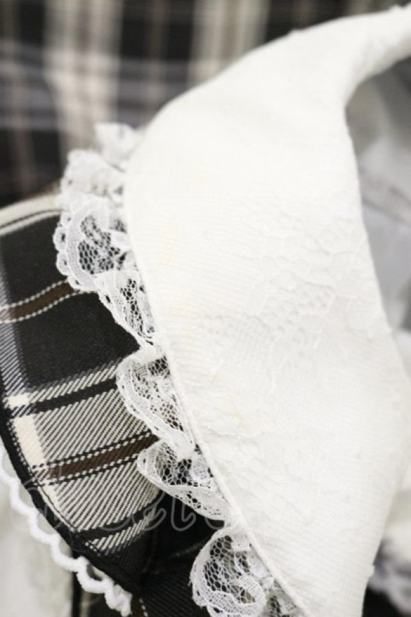 画像4: NOEMIE / メニーリボンラッフルフリルヨークセットアップ M ブラック/チェック H-26-04-11-022-LO-OP-NS-ZH (4)