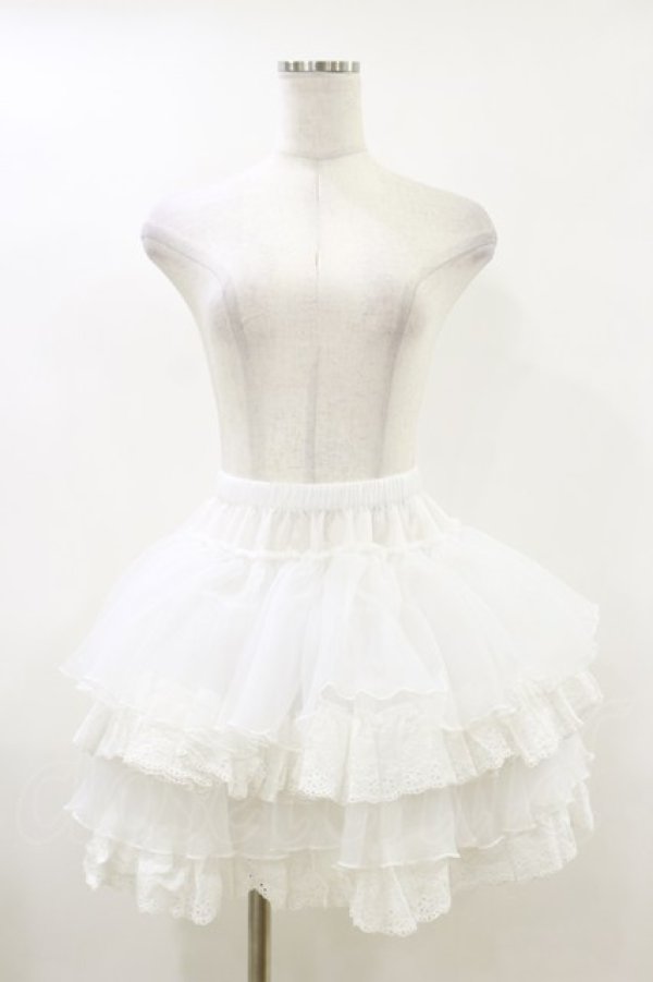 画像1: milky ange / レーストリムパニエ Free 白 H-26-04-11-023-EL-SK-NS-ZH (1)