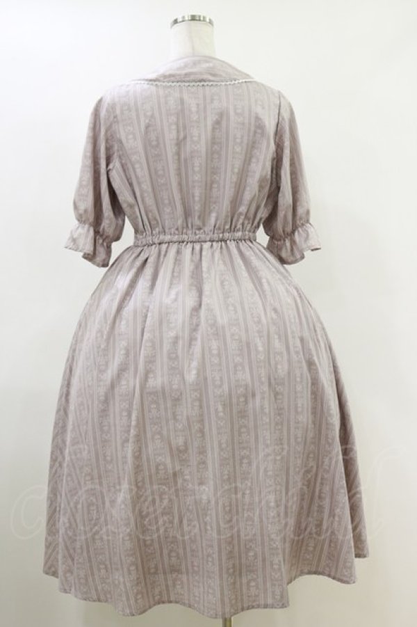 画像2: m petit by misako / MSKストライプフレアワンピース M ピンク H-26-04-11-031-LO-OP-NS-ZH (2)