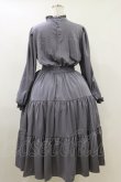 画像2: m petit by misako / AM*レースティアードワンピース L グレー H-26-04-11-035-LO-OP-NS-ZH (2)